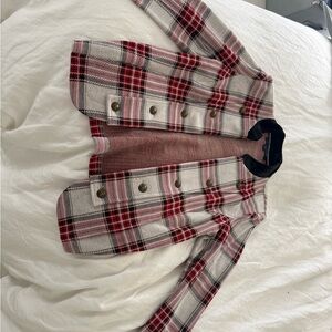 Tommy Hilfiger Red and Black Checkered Jacket